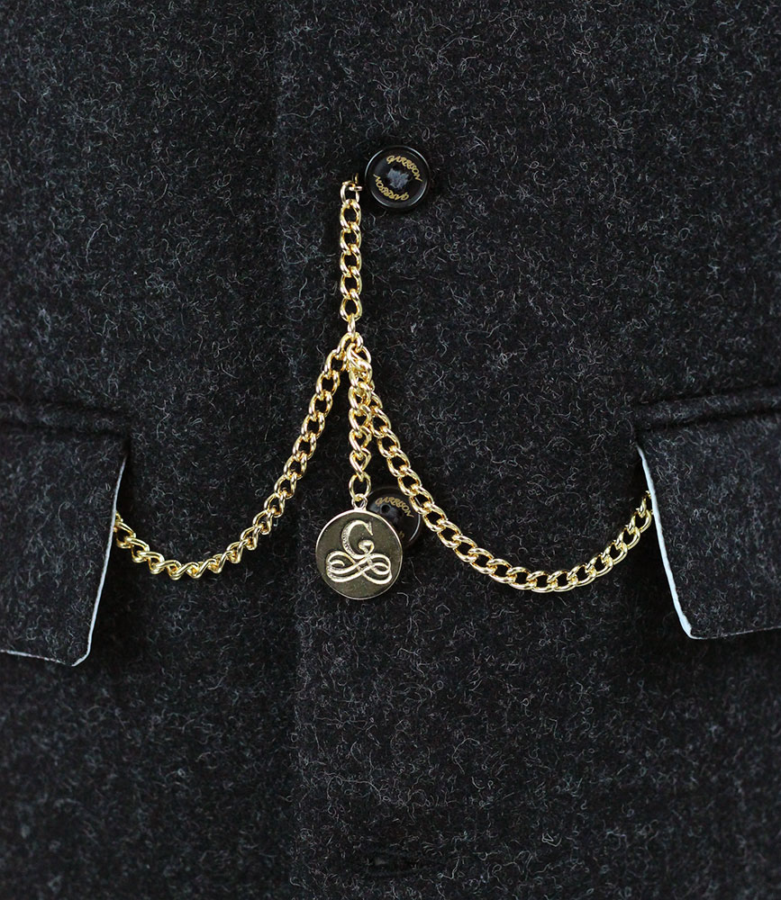 Gold Double Albert T-Bar Pocket Watch Chain