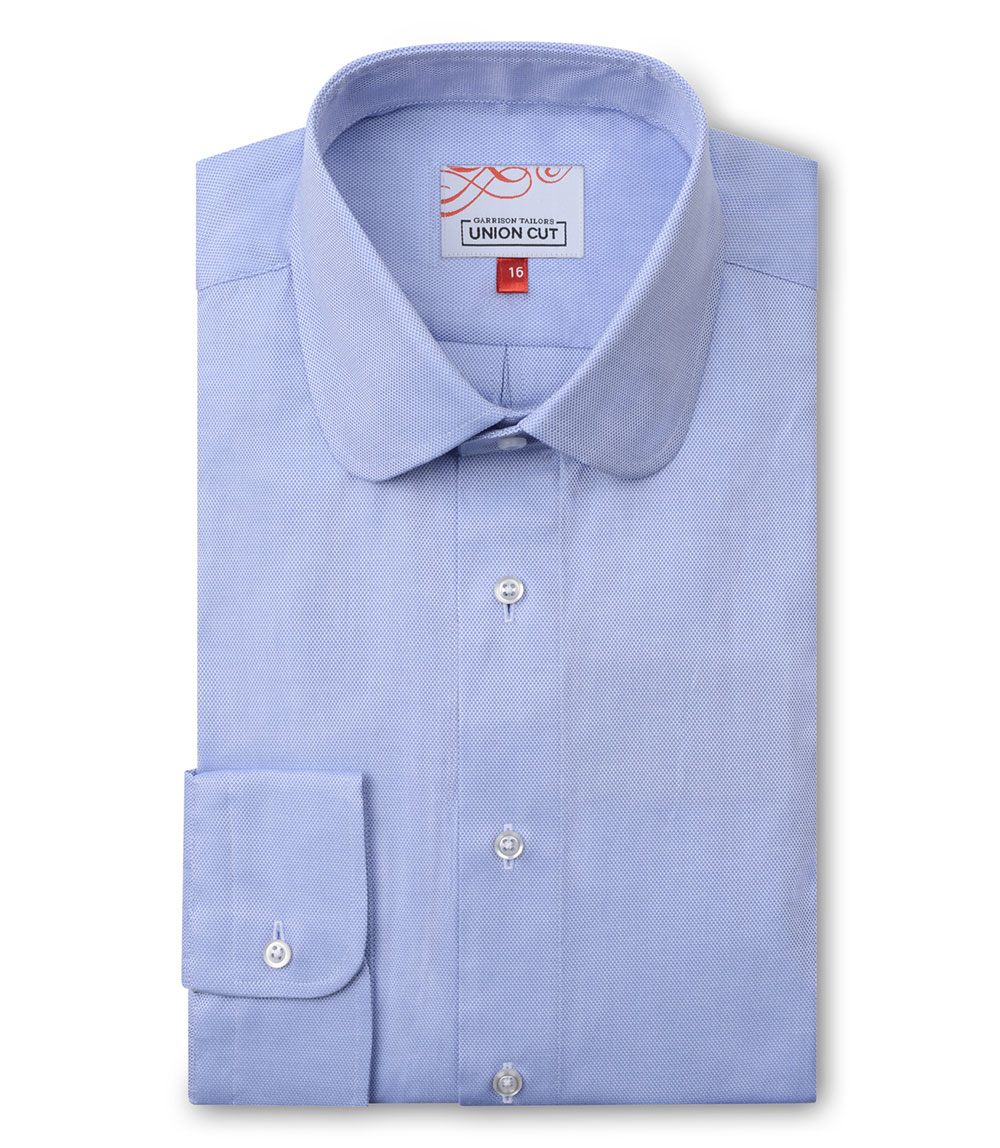 Union Cut Kempton Penny Collar Shirt - Blue
