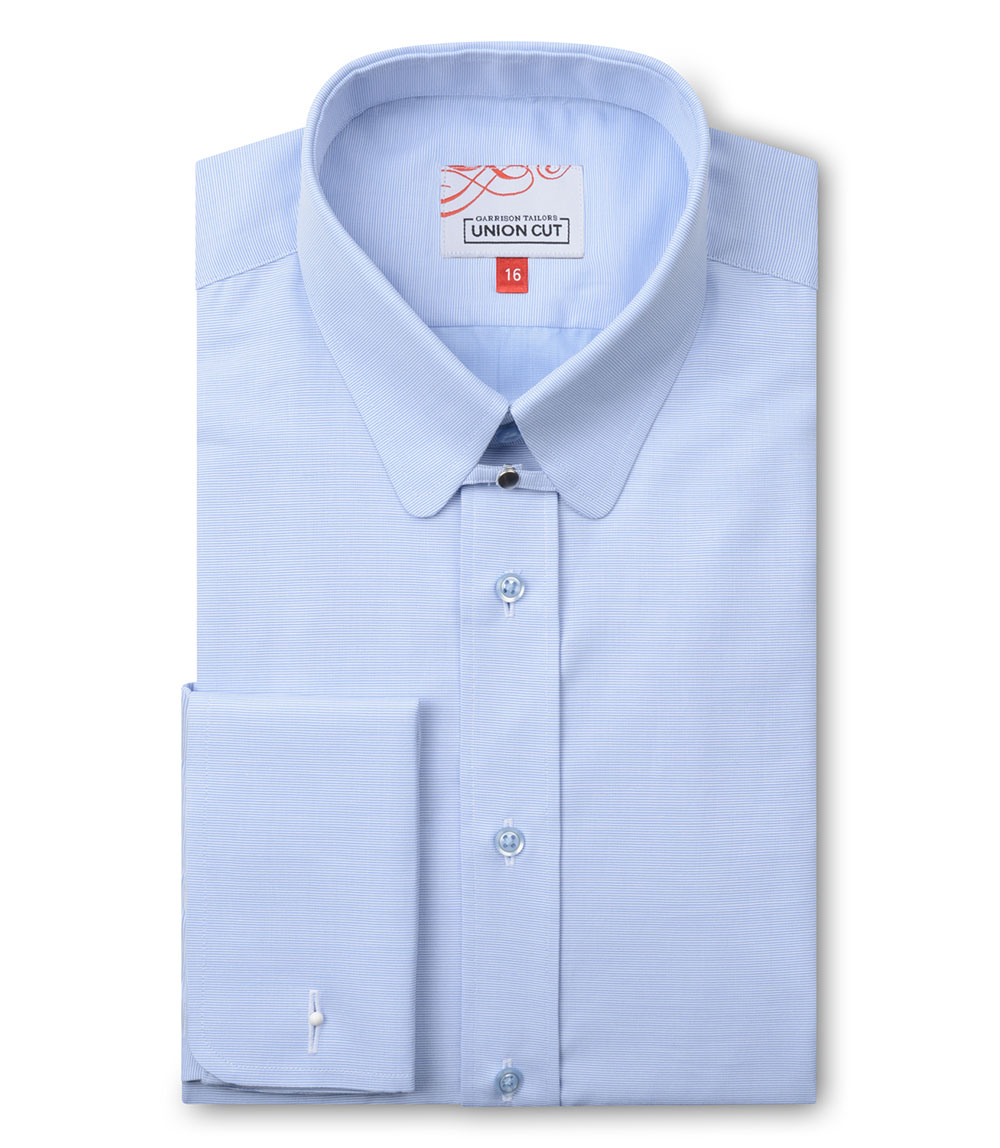 Union Cut Newmarket Tab Collar Shirt - Blue