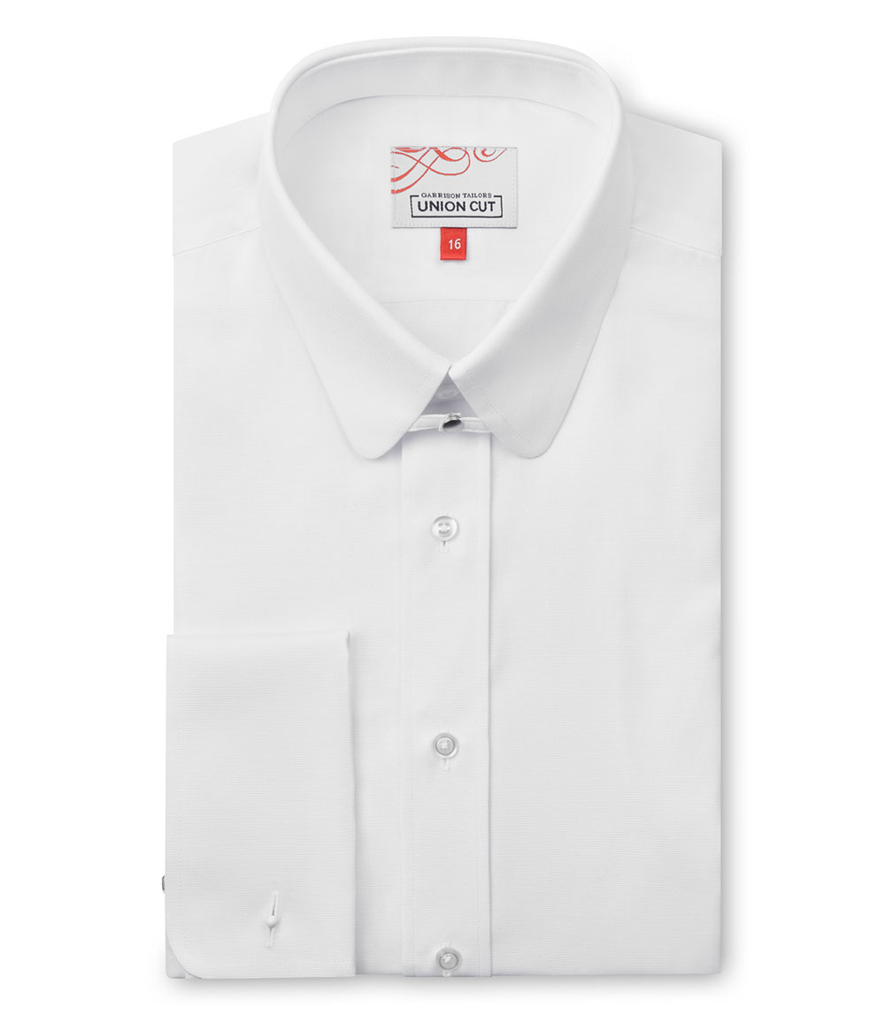 Union Cut Newmarket Tab Collar Shirt - White